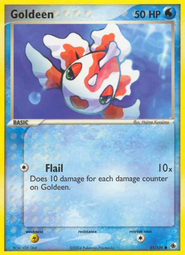 Goldeen 55 card from Ruby & Sapphire