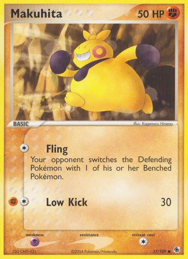 Makuhita 57 card from Ruby & Sapphire