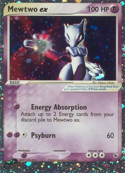 Mewtwo ex 101 — the most expensive Ruby & Sapphire card