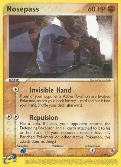 Nosepass 18 card from Ruby & Sapphire