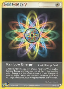 Rainbow Energy 95 — shown as an example of the Reverse Holofoil finish
