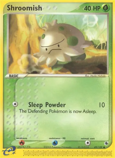Shroomish 69 card from Ruby & Sapphire