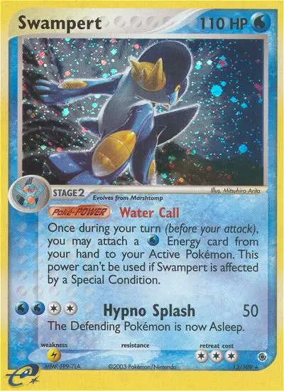Swampert 13 — Ruby & Sapphire 13, Holofoil finish