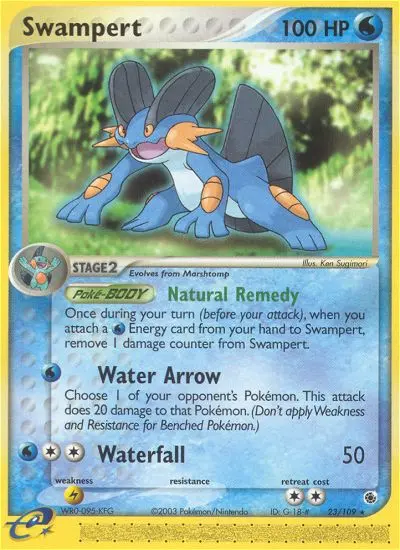Swampert 23 card from Ruby & Sapphire