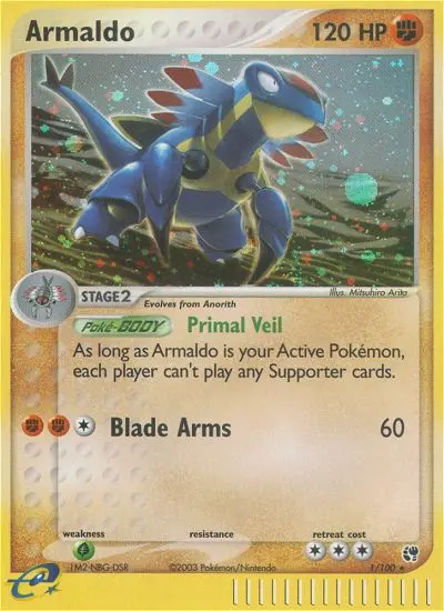 Armaldo 1 card from Sandstorm