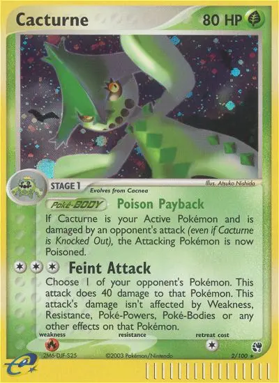 Cacturne 2 card from Sandstorm