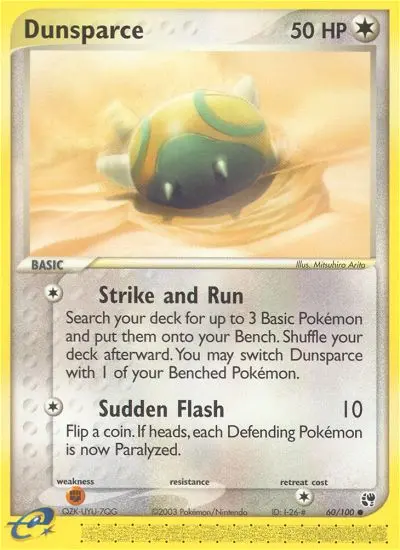 Dunsparce 60 card from Sandstorm