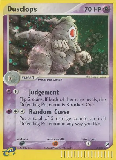 Dusclops 4 card from Sandstorm