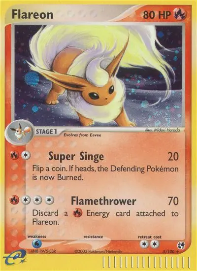 Flareon 5 — Sandstorm 5, Holofoil finish