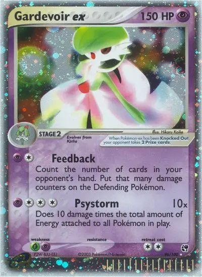 Gardevoir ex 96 card from Sandstorm