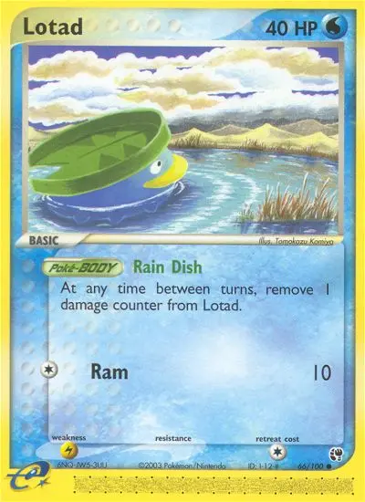 Lotad 66 card from Sandstorm