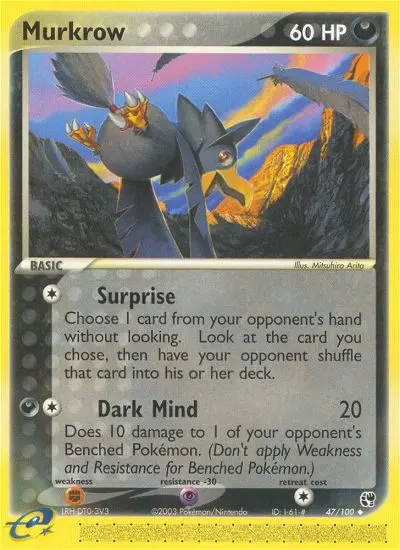 Murkrow 47 card from Sandstorm
