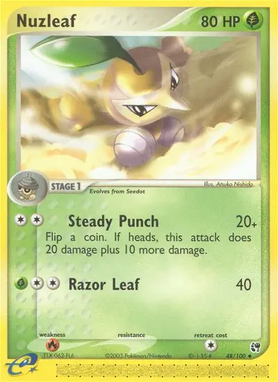 Nuzleaf 48 card from Sandstorm