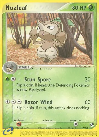 Nuzleaf 49 card from Sandstorm
