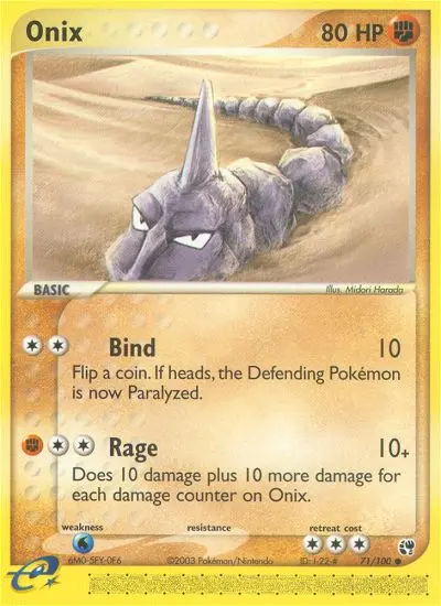 Onix 71 card from Sandstorm