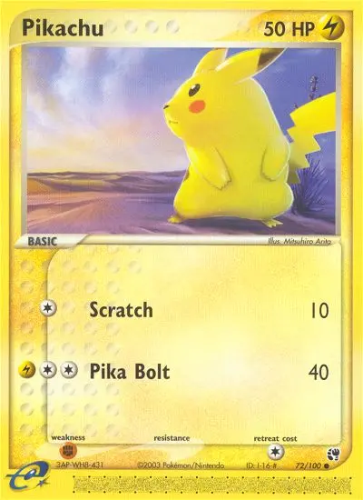 Pikachu 72 — Sandstorm 72, Normal finish