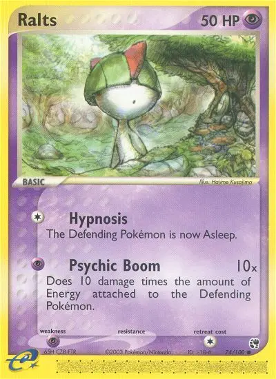Ralts 74 card from Sandstorm