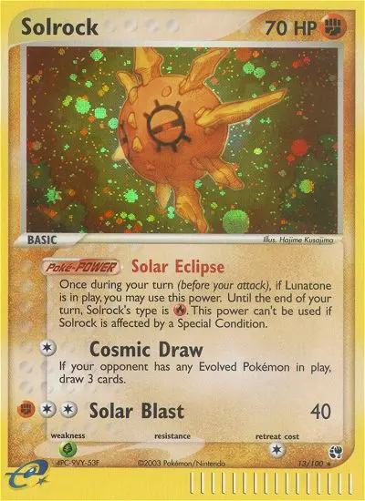 Solrock 13 card from Sandstorm