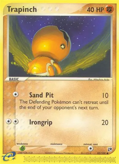 Trapinch 82 card from Sandstorm