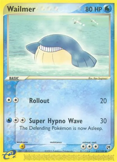Wailmer 83 card from Sandstorm