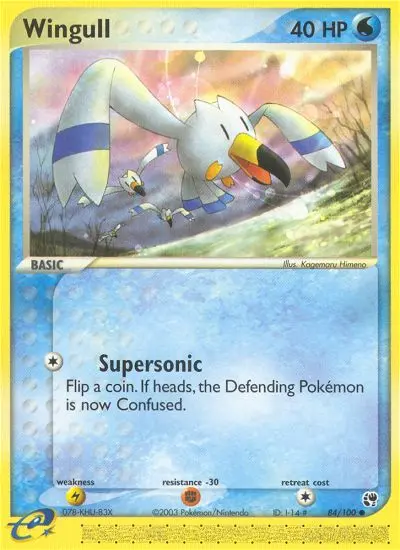 Wingull 84 card from Sandstorm