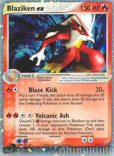 Blaziken ex 89 — Team Magma vs Team Aqua 89, Holofoil finish