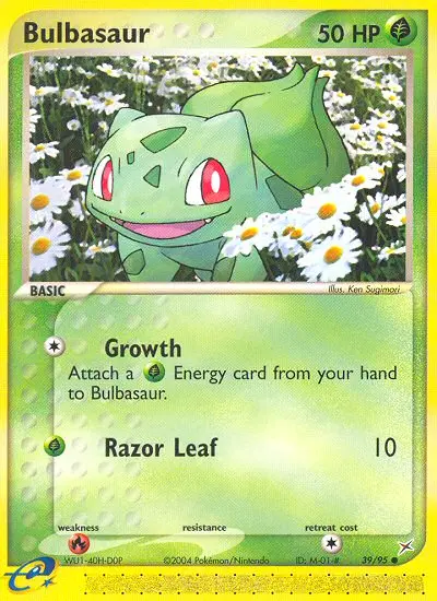 Bulbasaur 39 card from Team Magma vs Team Aqua