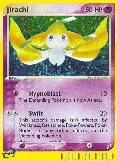Jirachi 97 — Team Magma vs Team Aqua 97, Holofoil finish