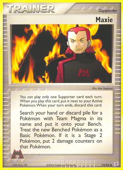 Maxie 73 — Team Magma vs Team Aqua 73, Normal finish