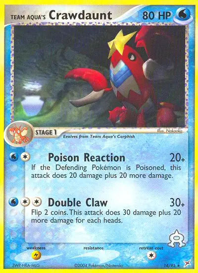 Team Aqua's Crawdaunt 14 — Team Magma vs Team Aqua 14, Normal finish