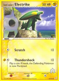 Team Aqua's Electrike — Team Magma vs Team Aqua #52