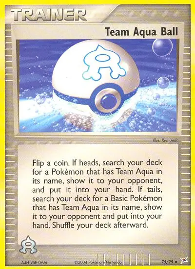 Team Aqua Ball 75 — Team Magma vs Team Aqua 75, Normal finish