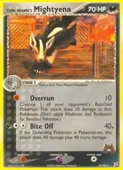 Team Magma's Mightyena 21 — Team Magma vs Team Aqua