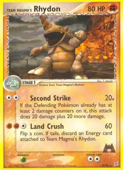 Team Magma's Rhydon 22 — Team Magma vs Team Aqua