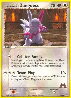 Team Magma's Zangoose 23 — Team Magma vs Team Aqua