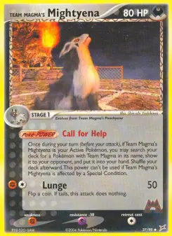 Team Magma's Mightyena 37 — Team Magma vs Team Aqua