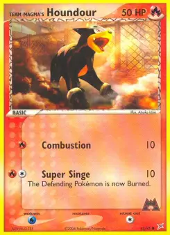 Team Magma's Houndour — Team Magma vs Team Aqua #62