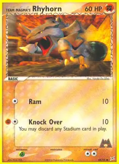 Team Magma's Rhyhorn 68 — Team Magma vs Team Aqua