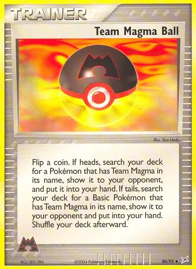 Team Magma Ball 80 — Team Magma vs Team Aqua 80, Normal finish