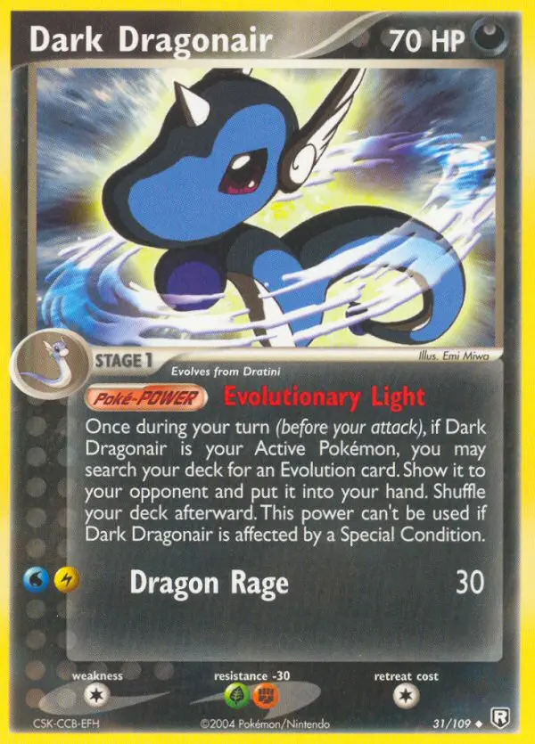 Dark Dragonair 31 card from Team Rocket Returns