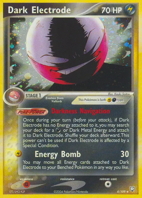 Dark Electrode 4 — Team Rocket Returns 4, Holofoil finish