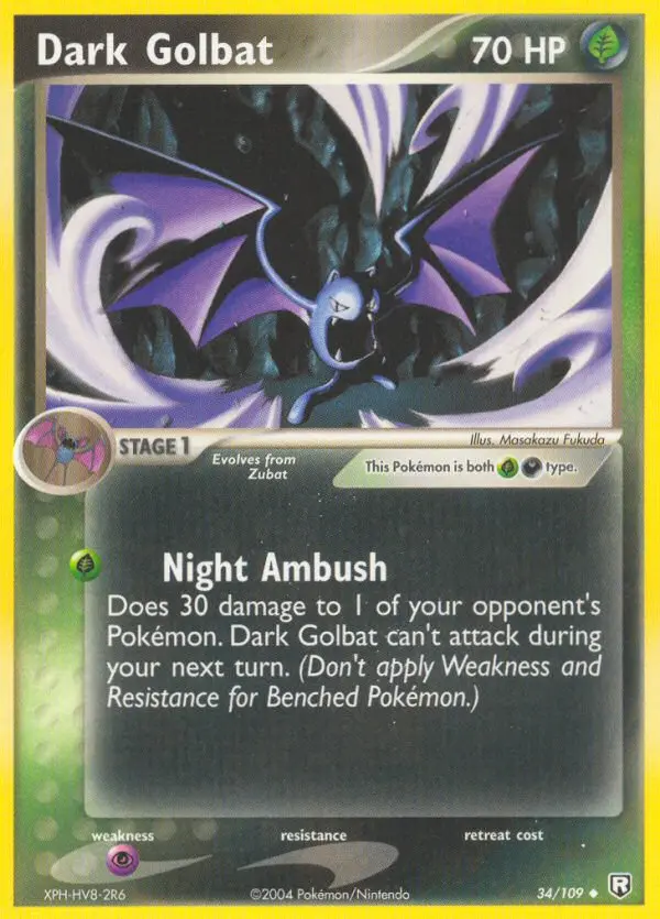 Dark Golbat 34 — Team Rocket Returns 34, Normal finish