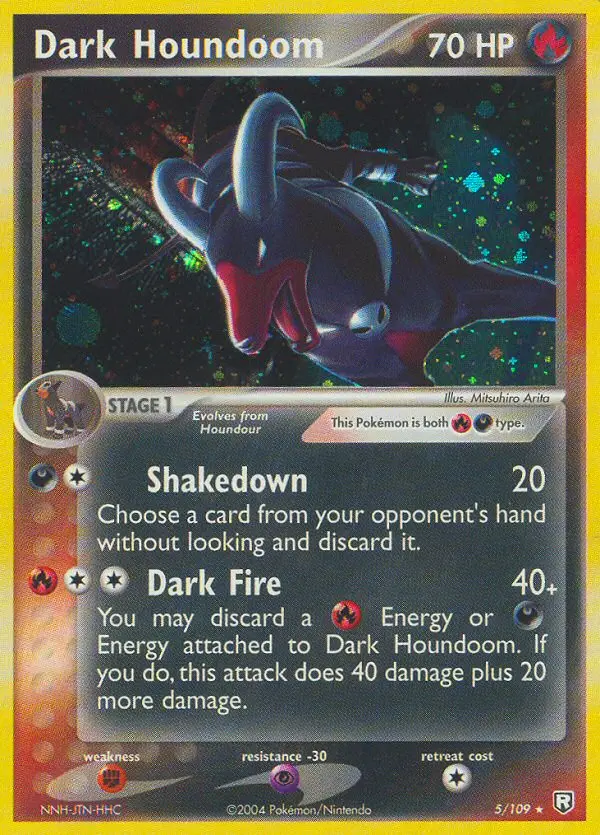 Dark Houndoom 5 — Team Rocket Returns 5, Holofoil finish