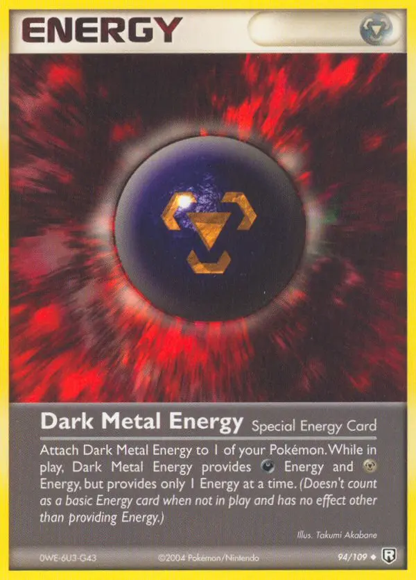 Dark Metal Energy 94 — Team Rocket Returns 94, Normal finish