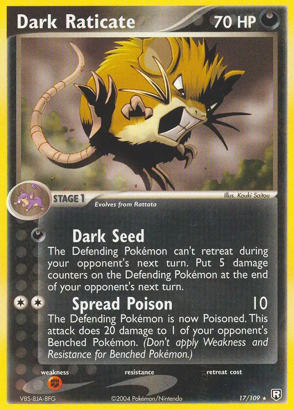 Dark Raticate 17 — the most expensive Raticate card