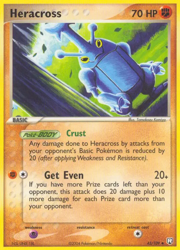 Heracross 43 card from Team Rocket Returns