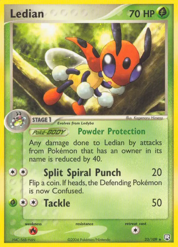 Ledian 23 card from Team Rocket Returns