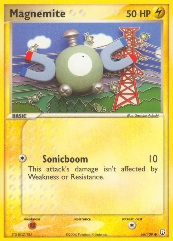 Magnemite 66 card from Team Rocket Returns