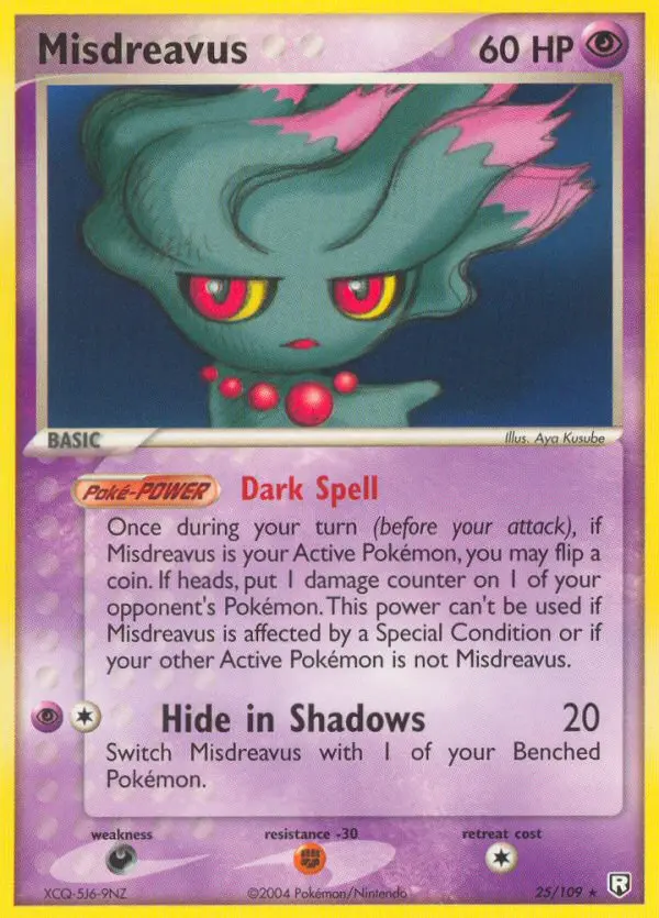 Misdreavus 25 — Team Rocket Returns 25, Normal finish