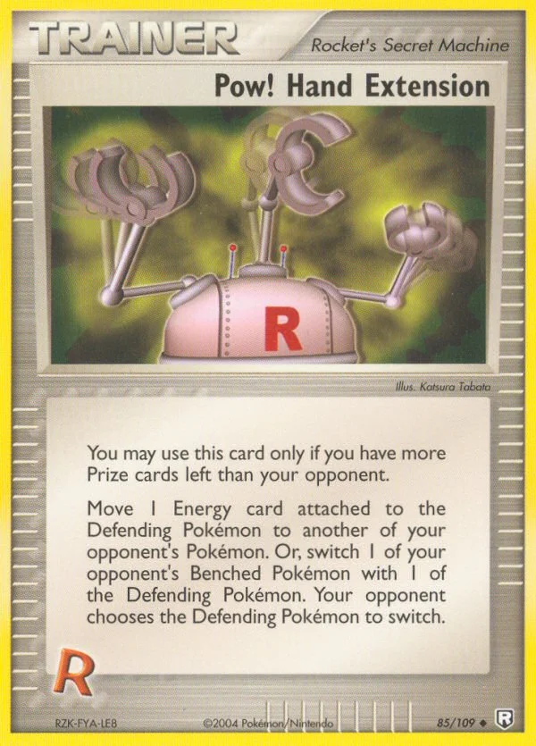 Pow! Hand Extension 85 card from Team Rocket Returns